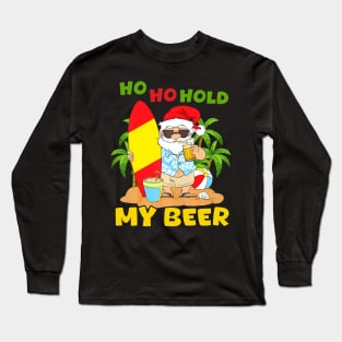 Christmas in July Summer Santa Sunglasses Ho Ho Hold Gift For Boys Girls Kids Long Sleeve T-Shirt